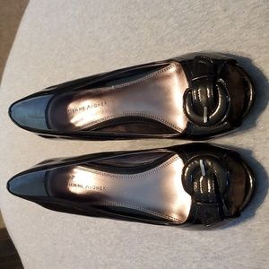 Black heels open toe